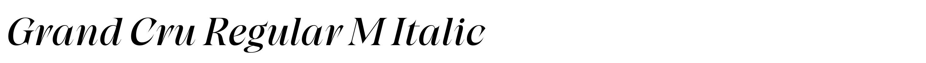 Grand Cru Regular M Italic